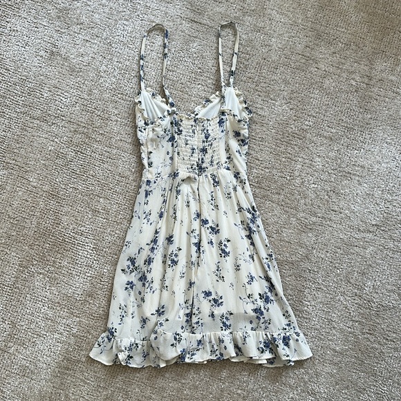 Reformation White and Blue Floral Mini Dress - Picture 4 of 6